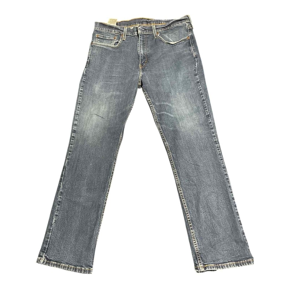 Levi's 514 Jeans Mens 36x30 Blue Straight Fit Denim Medium Wash 00514-0928